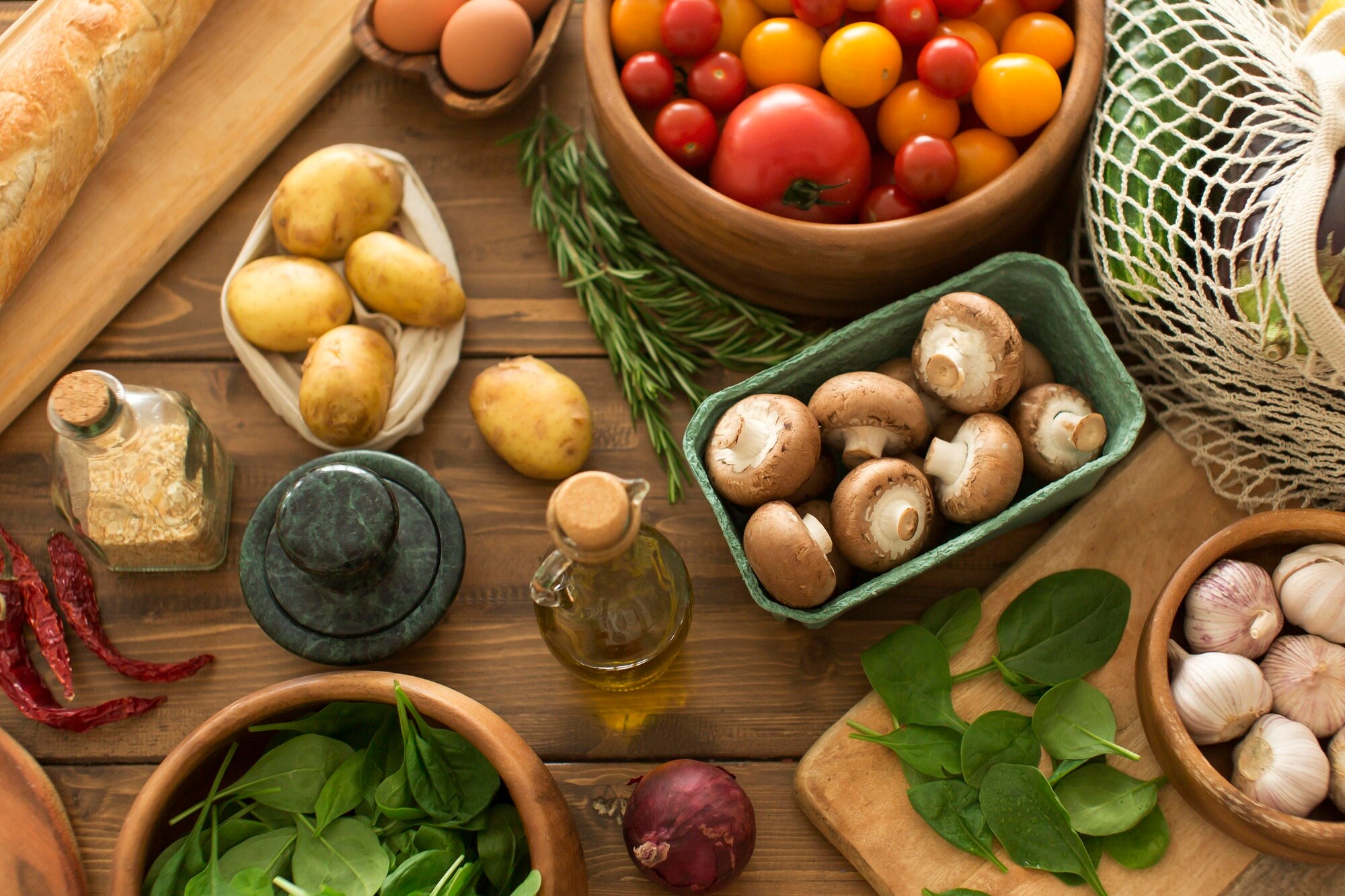 Ingredientes naturales y locales